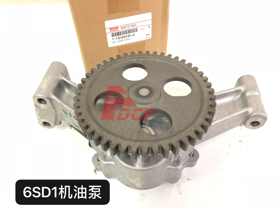 6SD1 Engine Oil Change Pump 1-13100191-2 For Isuzu Excavator Forget Engine Parts